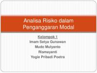 Analisa Risiko Dalam Penganggaran Modal