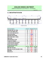 Analisis Beban Abutment