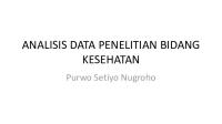 Analisis Data Penelitian Bidang Kesehatan [PDF]