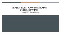 Analisis Indeks Gravitasi Wilayah [PDF]