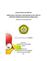 Analisis Jurnal Jarak Kehamilan Rofiq