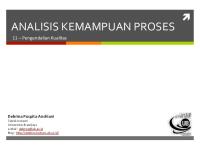 Analisis Kemampuan Proses