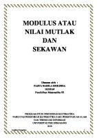 Analisis Kompleks (Modulus Dan Sekawan)