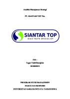 Analisis Manajemen Strategi PT. Siantar Top (STTP) [PDF]