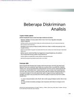 Analisis Multiple Diskriminan