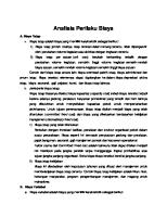 Analisis Perilaku Biaya - Bab 3