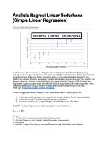 Analisis Regresi Linear Sederhana