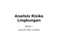 Analisis Risiko Lingkungan [PDF]