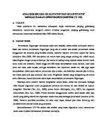 Analisis Secara Kualitatif Dan Kuantitatif Menggunakan Spektrofotometer Uv-1 [PDF]