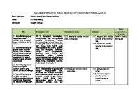 Analisis SKL Ki Dan KD Ipk PKK Kelas Xii - Up