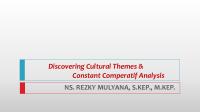Analisis Tema Kultural Dan Komparasi Konstan