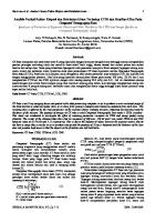 Analysis of Variation of Exposure Factor and Slice Thickness On CTDI and Image Quality at Computed Tomography Scan