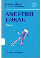 Anastesi Lokal Edisi 3