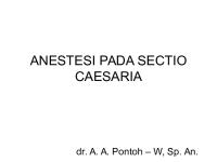 Anestesi Pada Sectio Caesaria [PDF]