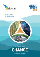 Annual Report PTPN XI Tahun Kinerja 2018