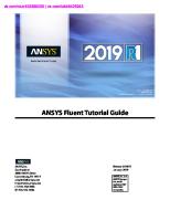 ANSYS Fluent Tutorial Guide 2019