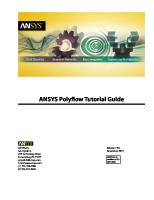 ANSYS Polyflow Tutorial Guide