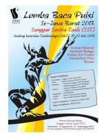 Antologi Lomba Baca Puisi SST Se-Jawa Barat 2013