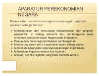 Aparatur Perekonomian Negara