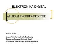 Aplikasi Encoder-Decoder