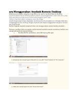 Ara Menggunakan Anydesk Remote Desktop