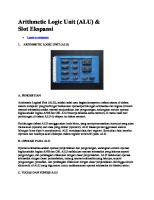 Arithmetic Logic Unit