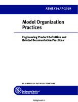 ASME Y14.47-2019 Model Organization Practices