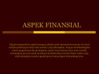 Aspek Finansial