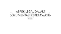 Aspek Legal Dalam Dokumentasi Keperawatan