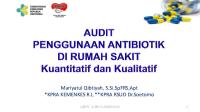 Audit Penggunaan Antibiotik Kualitatif & Kuantitatif