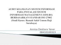 Audit Sistem Keamanan SIMRS [PDF]