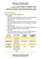 AUDITING (Attribute Sampling Untuk Pengujian Pengendalian)