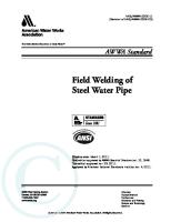 AWWA C206-11 Field Welding of Steel Water Pipe