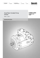 Axial Piston Pump Variable Displacement Bosch Rexroth A4VSO 1421347275 PDF