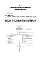 B.2. Metodologi Dan Rencana Kerja DED Trotoar