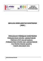 B.5. Rencana Keselamatan Konstruksi - RKK