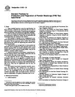 B925-03 - Standard Practices For Production and Preparation of PM Test Specimens PDF [PDF]