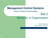 Bab 2 Behavior in Organization