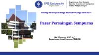 Bab 5 Pasar Persaingan Sempurna