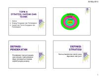 Bab 6 RBT - Strategi, Kaedah Dan Teknik [PDF]