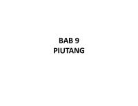 Bab 9 Piutang