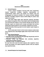 BAB I Peran Dan Tujuan Manajemen [PDF]