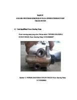 Bab IV Analisa Kerusakan Power Steering Pump