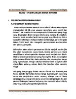 Bab Iv - Perencanaan Bisnis Bengkel: I. Pengantar Perencanaan Bisnis A. Pengertian Rencana Bisnis [PDF]