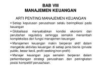 Bab VIII Manajemen Keuangan PDF