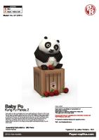 Baby Po Kung Fu Panda Papercraft