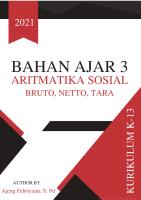 Bahan Ajar 3 (Bruto, Netto, Tara)