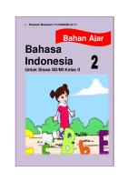 Bahan Ajar Bahasa Indonesia Kelas II