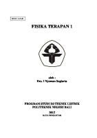 Bahan Ajar Fisika Terapan  [PDF]