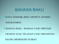 Bahasa Indonesia Baku